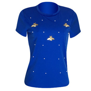 bluza de dama cu decor si perle in mai multe culori