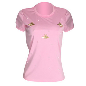 bluza de dama cu decor si perle in mai multe culori