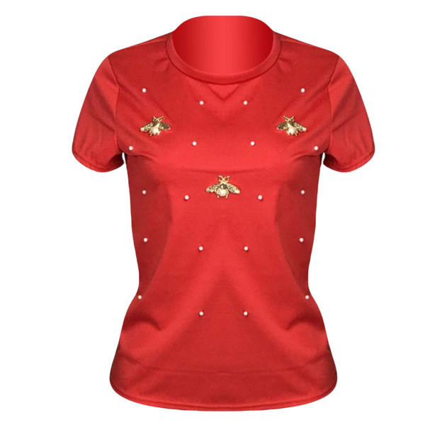 bluza de dama cu decor si perle in mai multe culori