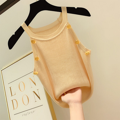 Модерен дамски потник с метална декорация в няколко цвята