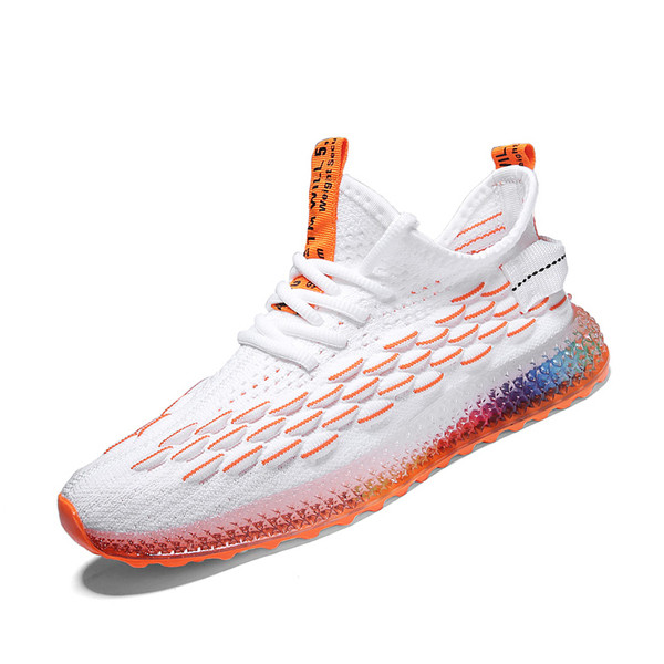 Tenisi casual barbatesti cu imprimeu color in trei culori