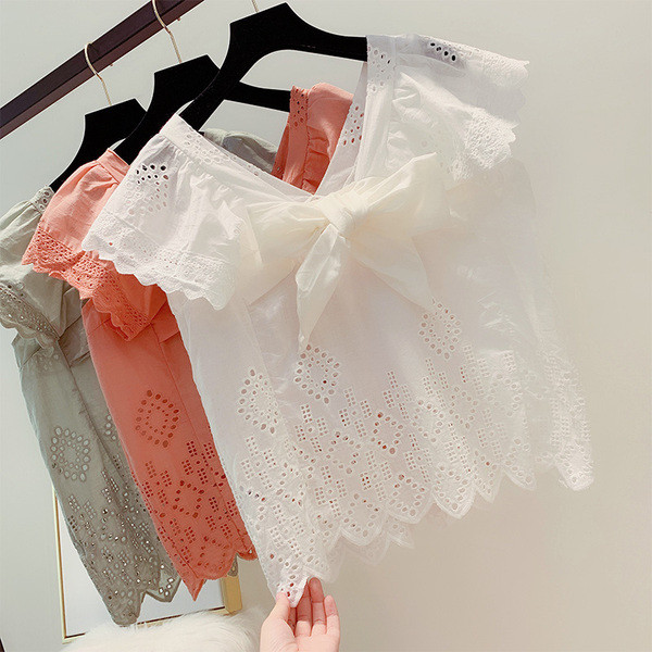 Bluză de damă modernă cu panglică în trei culori