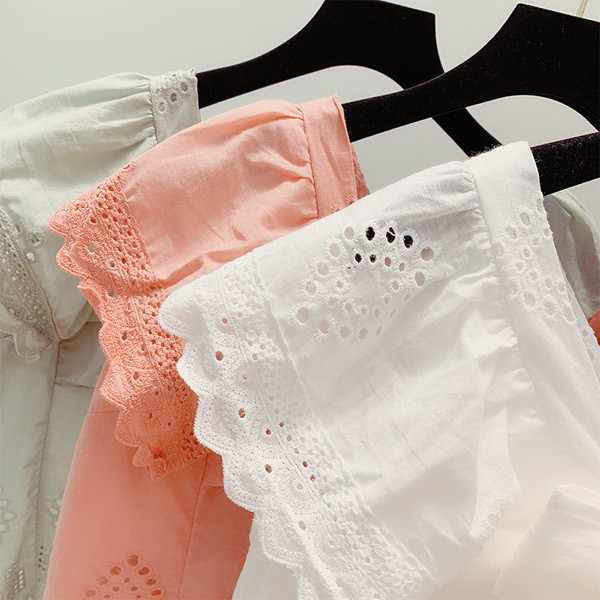 Bluză de damă modernă cu panglică în trei culori