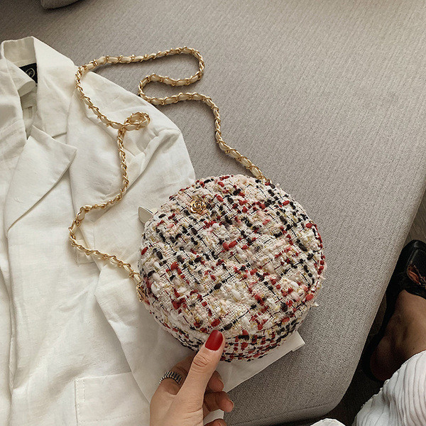 Geanta de dama eleganta in forma rotunda in mai multe culori