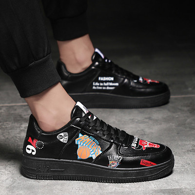 Tenisi casual barbatesti in trei culori cu aplicatie