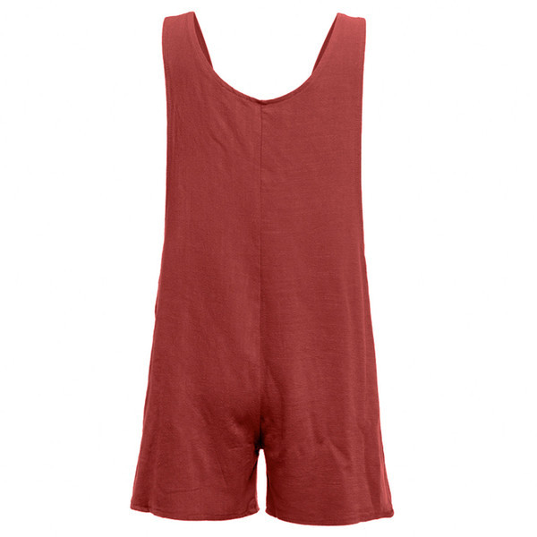 Γυναικεία ολόσωμη φόρμα με κουμπιά και τσέπες σε διάφορα χρώματα