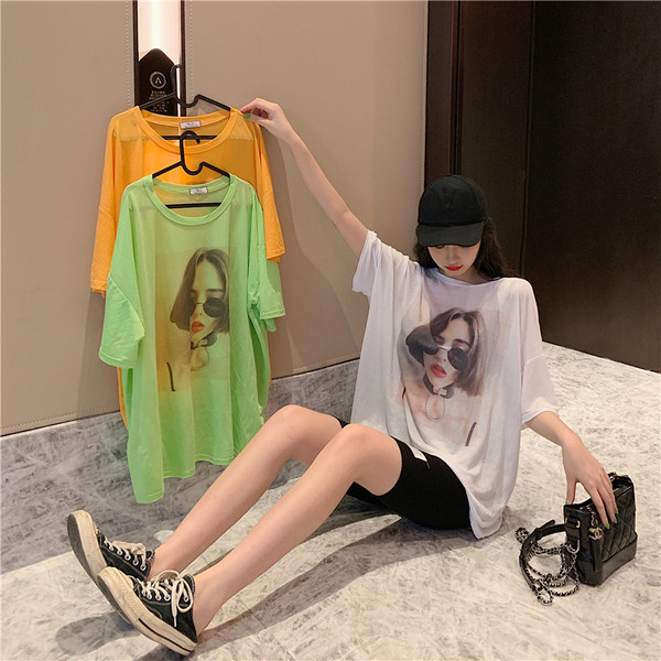 Tricou casual dama cu aplicatie - model lung