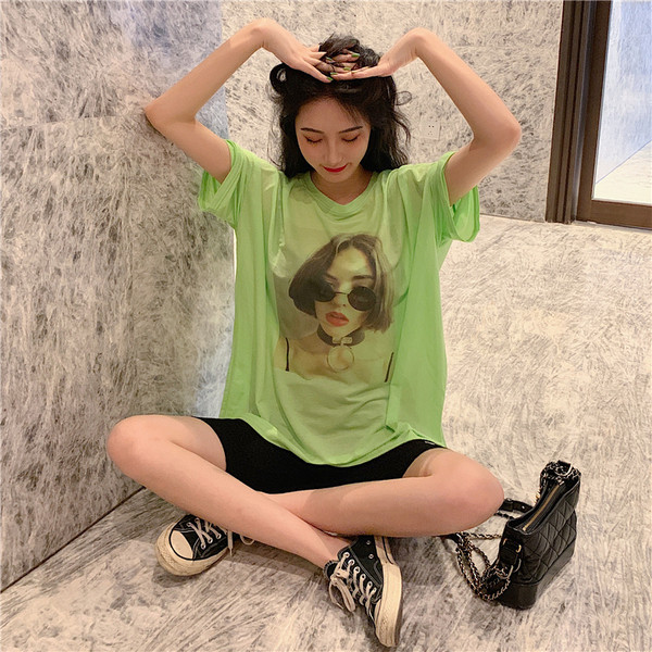 Tricou casual dama cu aplicatie - model lung