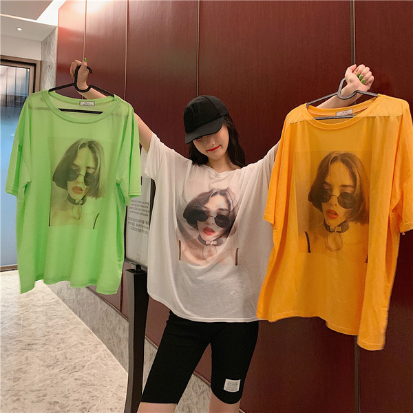 Tricou casual dama cu aplicatie - model lung