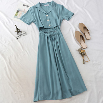 Rochie de dama moderna model lung cu decupaje in mai multe culori