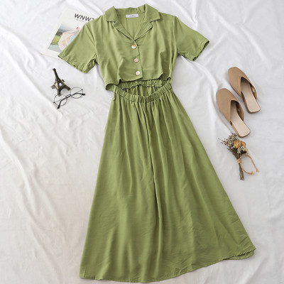 Rochie de dama moderna model lung cu decupaje in mai multe culori