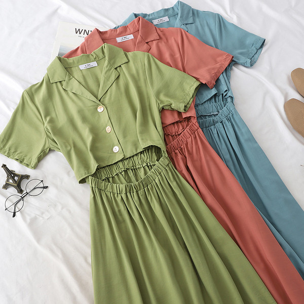 Rochie de dama moderna model lung cu decupaje in mai multe culori