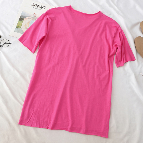 Tricou casual dama cu buzunar in mai multe culori