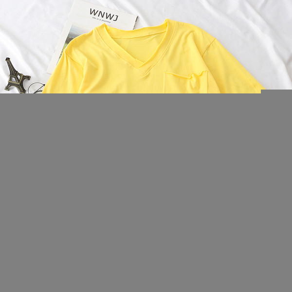 Tricou casual dama cu buzunar in mai multe culori