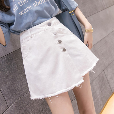 Fusta-pantaloni moderni de dama cu nasturi in mai multe culori