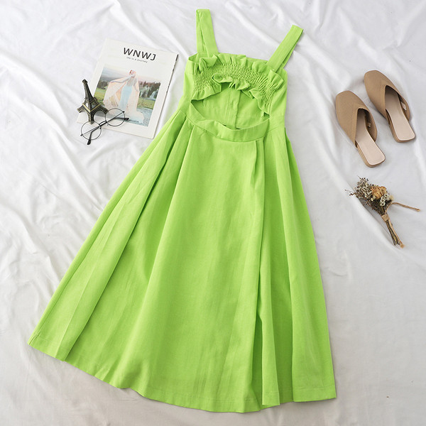 Rochie moderna de dama cu spatele deschis in mai multe culori