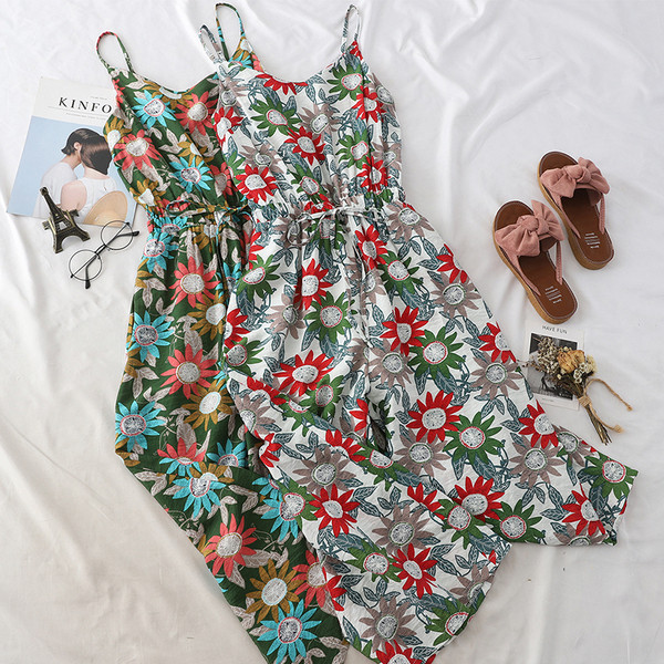 Γυναικεία ολόσωμη φόρμα  με floral μοτίβα σε δύο χρώματα