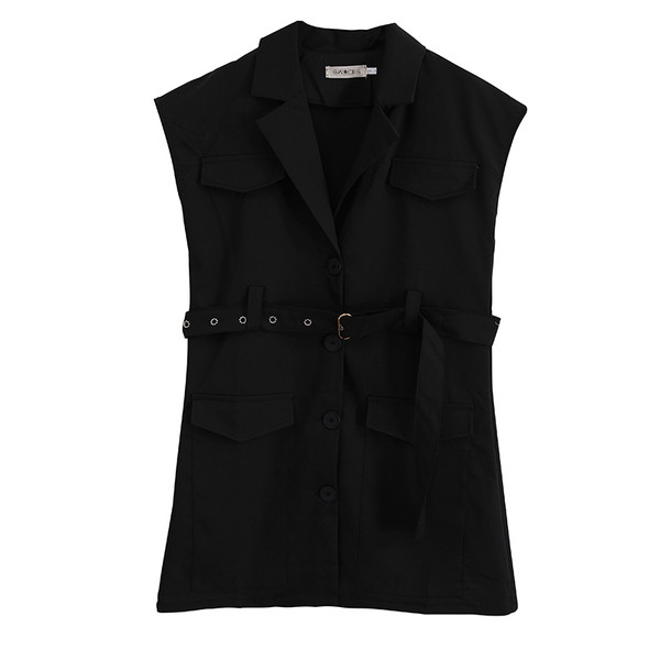 Rochie de dama eleganta cu nasturi si curea in doua culori