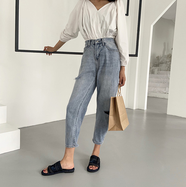 Papuci casual din denim în trei culori