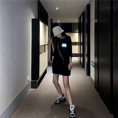 Tricou dama model lung cu efect stralucitor in trei culori