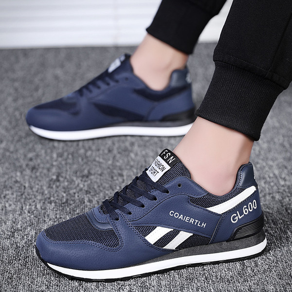 Adidași moderni pentru bărbați în trei culori cu șireturi