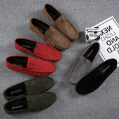 Mocasini casual barbatesti din piele intoarsa ecologica in mai multe culori