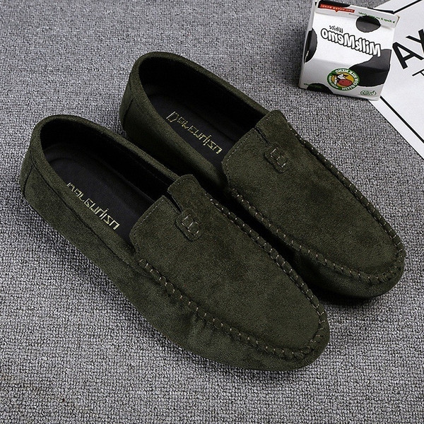 Mocasini casual barbatesti din piele intoarsa ecologica in mai multe culori