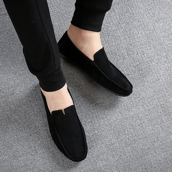 Mocasini casual barbatesti din piele intoarsa ecologica in mai multe culori