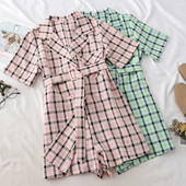 Γυναικεία ολόσωμη φόρμα με ζώνη σε διάφορα χρώματα