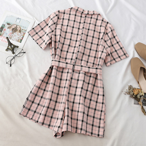 Γυναικεία ολόσωμη φόρμα με ζώνη σε διάφορα χρώματα