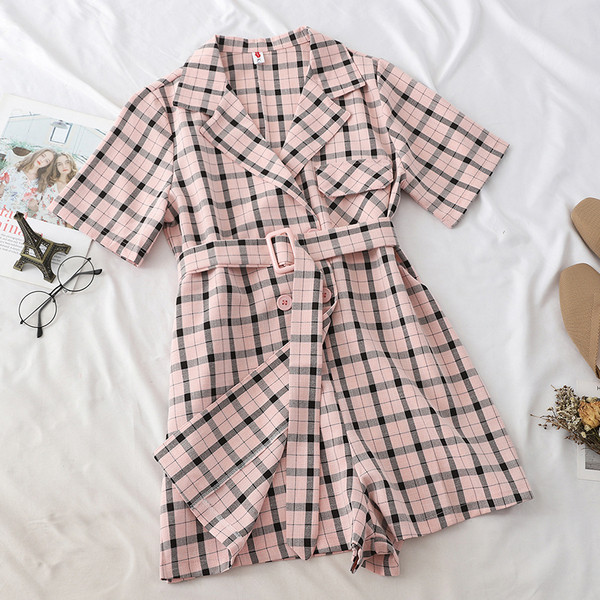 Γυναικεία ολόσωμη φόρμα με ζώνη σε διάφορα χρώματα