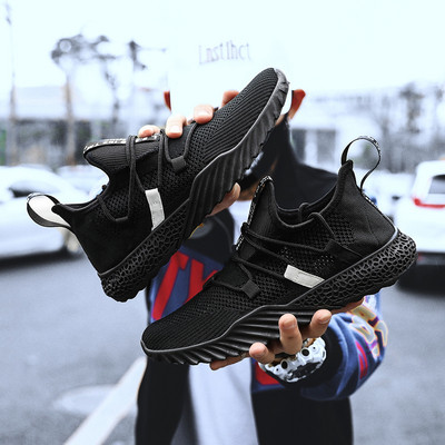 Ανδρικά πάνινα παπούτσια σε τρία χρώματα με δεσμούς