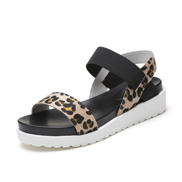 Sandale casual din piele ecologica in patru culori