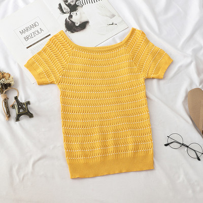 Modern női blúz rövid ujjal, öt színben