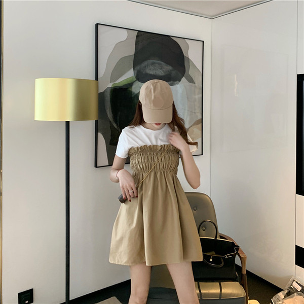 Rochie de dama cu croiala elastica model in doua culori