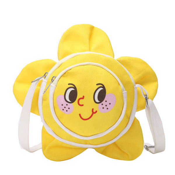 Geanta de dama moderna de culoare galbena cu element 3D