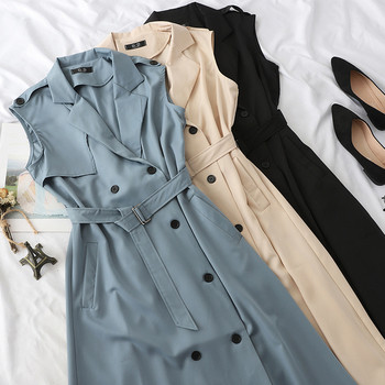 Rochie de dama eleganta cu guler si nasturi in mai multe culori