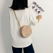 Geanta de dama model nou in trei culori cu model de culoare in trei culori