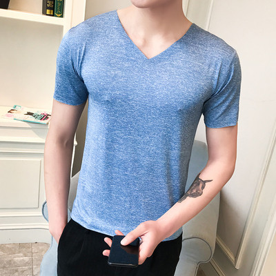 Tricou pentru bărbați modern cu mâneci scurte în mai multe culori