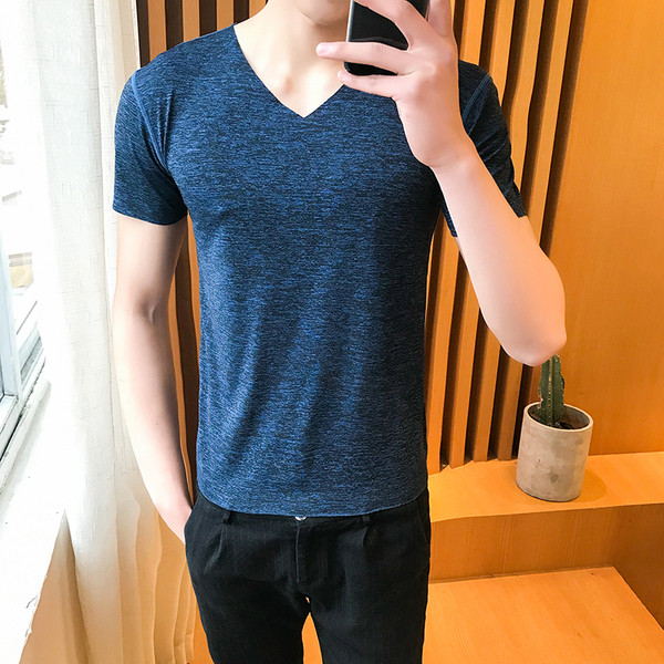 Tricou pentru bărbați modern cu mâneci scurte în mai multe culori