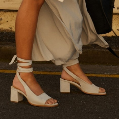 Sandale dama cu legaturi la glezna din piele intoarsa ecologica in mai multe culori