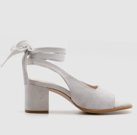 Sandale dama cu legaturi la glezna din piele intoarsa ecologica in mai multe culori