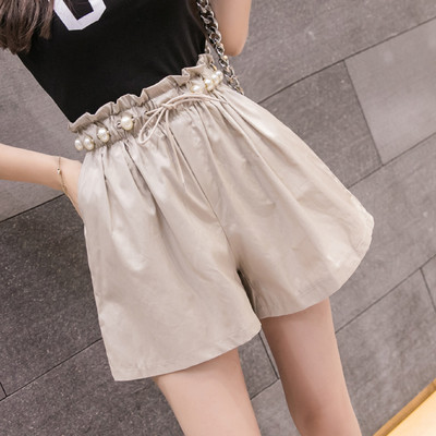 Modern női rövidnadrág rugalmas derékkal, többféle színben