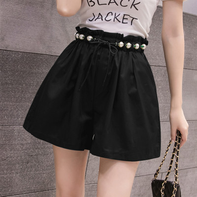 Modern női rövidnadrág rugalmas derékkal, többféle színben