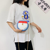 Geanta de dama moderna din piele ecologica cu lant metalic in trei culori