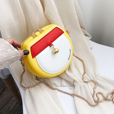 Geanta de dama moderna din piele ecologica cu lant metalic in trei culori