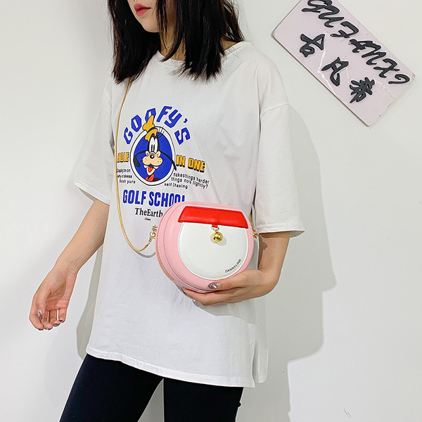 Geanta de dama moderna din piele ecologica cu lant metalic in trei culori