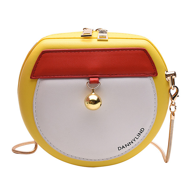 Geanta de dama moderna din piele ecologica cu lant metalic in trei culori