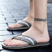 Papuci moderni pentru barbati in trei culori cu element metalic