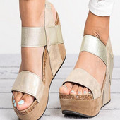 Sandale de dama cu platforma in mai multe culori din piele ecologica